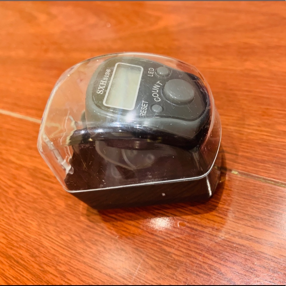 Finger Counter-Digital LED Electronic Finger Counter - Gray Colour